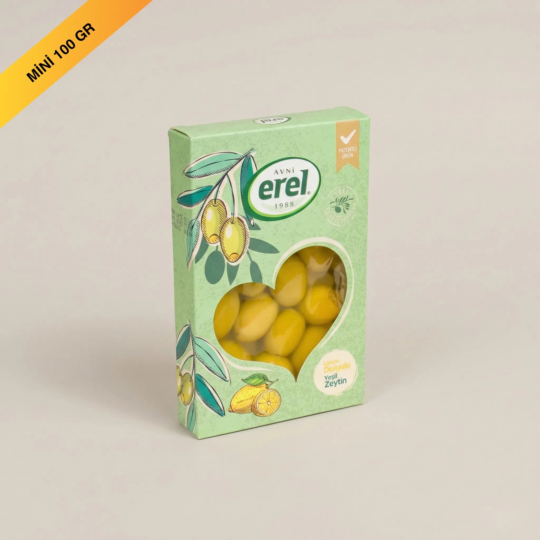 Olive【みんみ】 Mini Limon Dolgulu Yeşil Zeytin – Avni Erel Zeytincilik