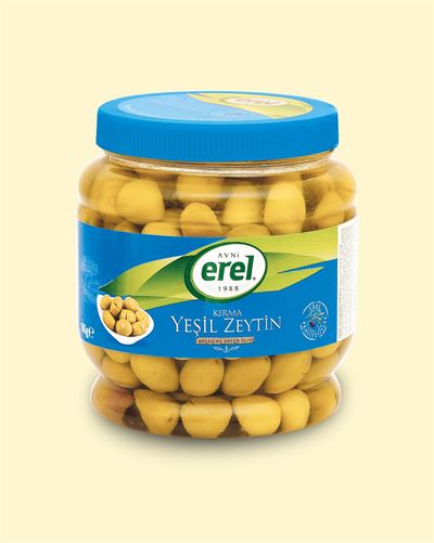 Kırma 900 g Pet Salamura Kırma Yeşil Zeytin 