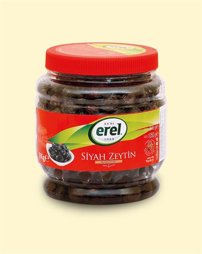 Mega 1 Kg Pet Yağlı Siyah Zeytin