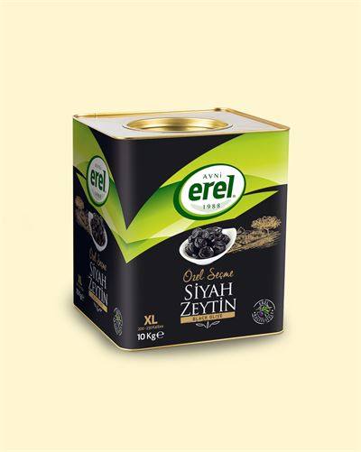 Özel Seçme 10 Kg Teneke Yağlı Siyah Zeytin