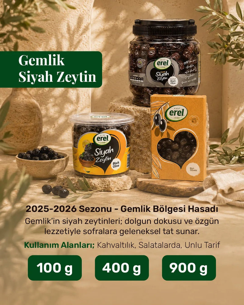 Gemlik Siyah Zeytinler - Avni Erel Zeytincilik