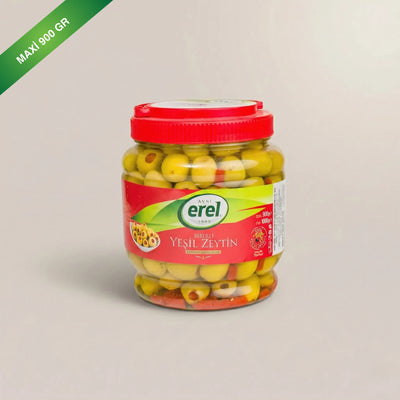 Biber Dolgulu Yeşil Zeytin