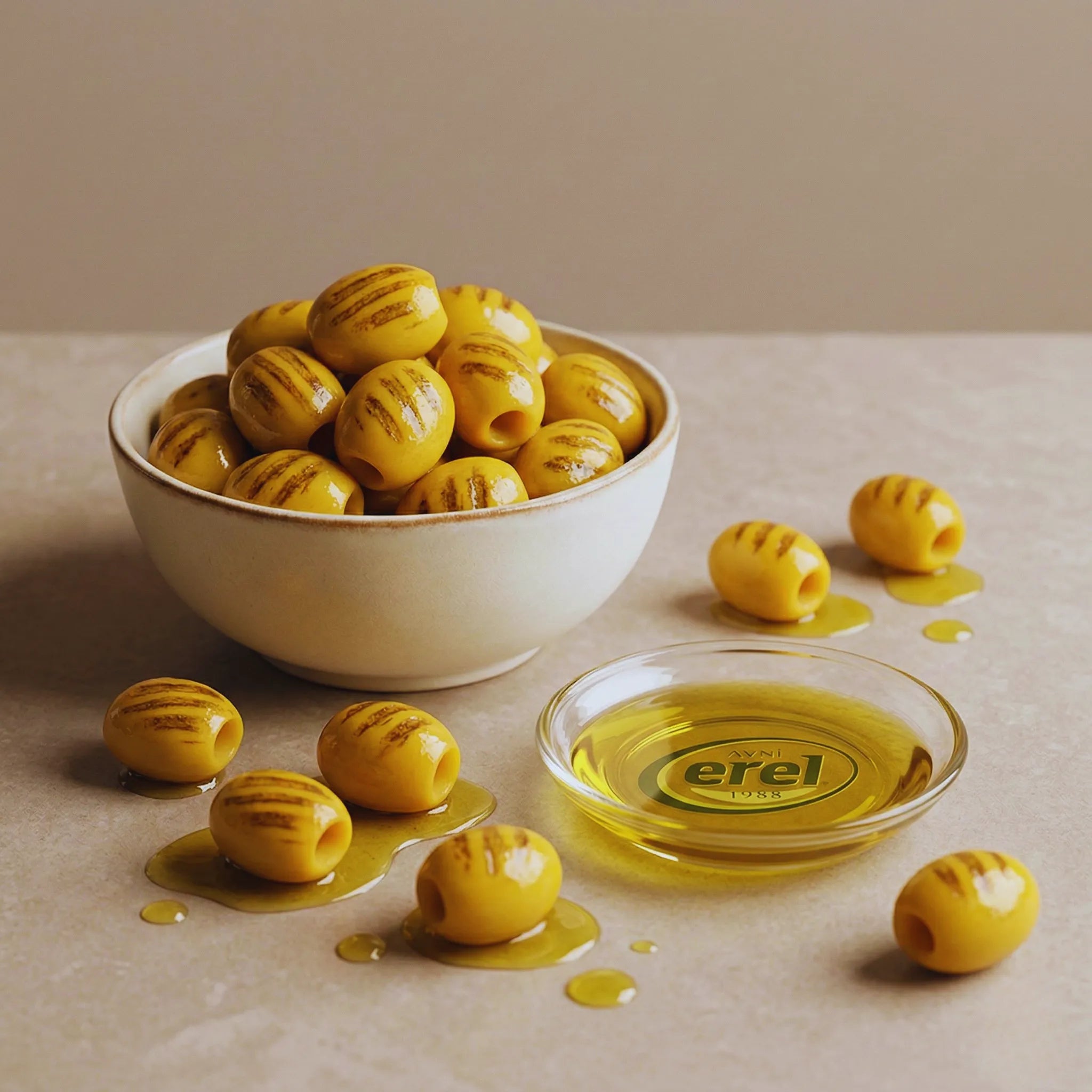Izgara Yeşil Zeytin (9 KG Teneke) - Avni Erel Zeytincilik