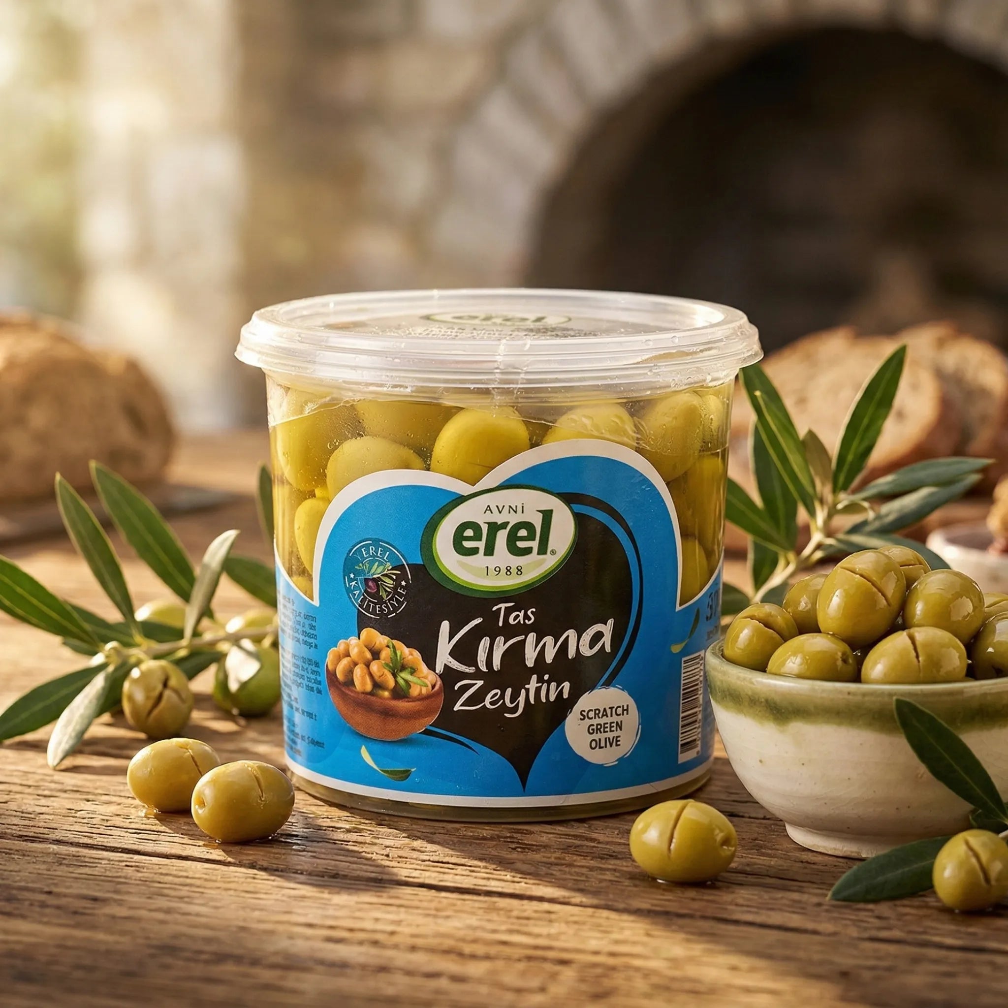 Taş Kırma Yeşil Zeytin - Avni Erel Zeytincilik