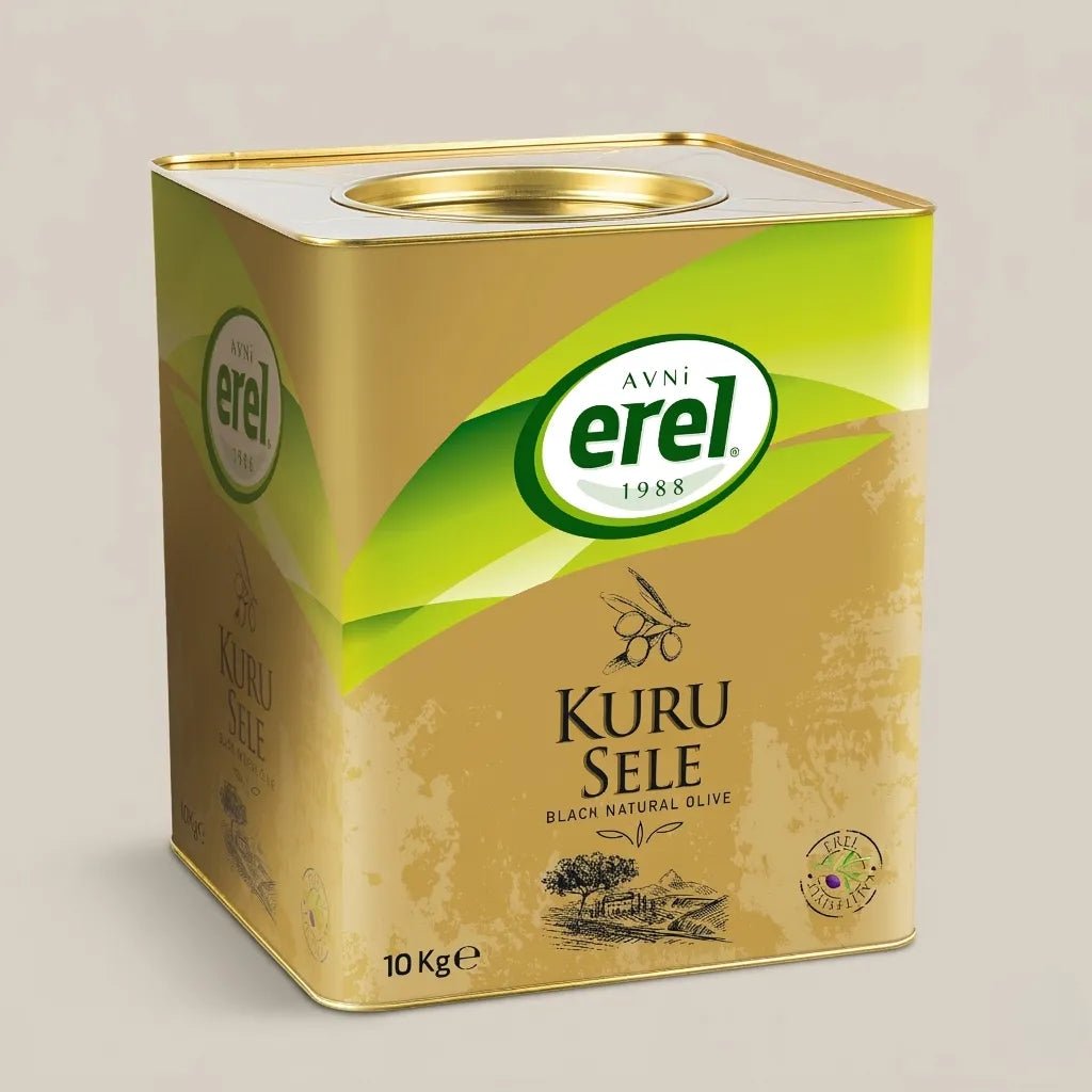 Kuru Sele Siyah Zeytin (9 KG) 350 - 380 KLB - Avni Erel Zeytincilik