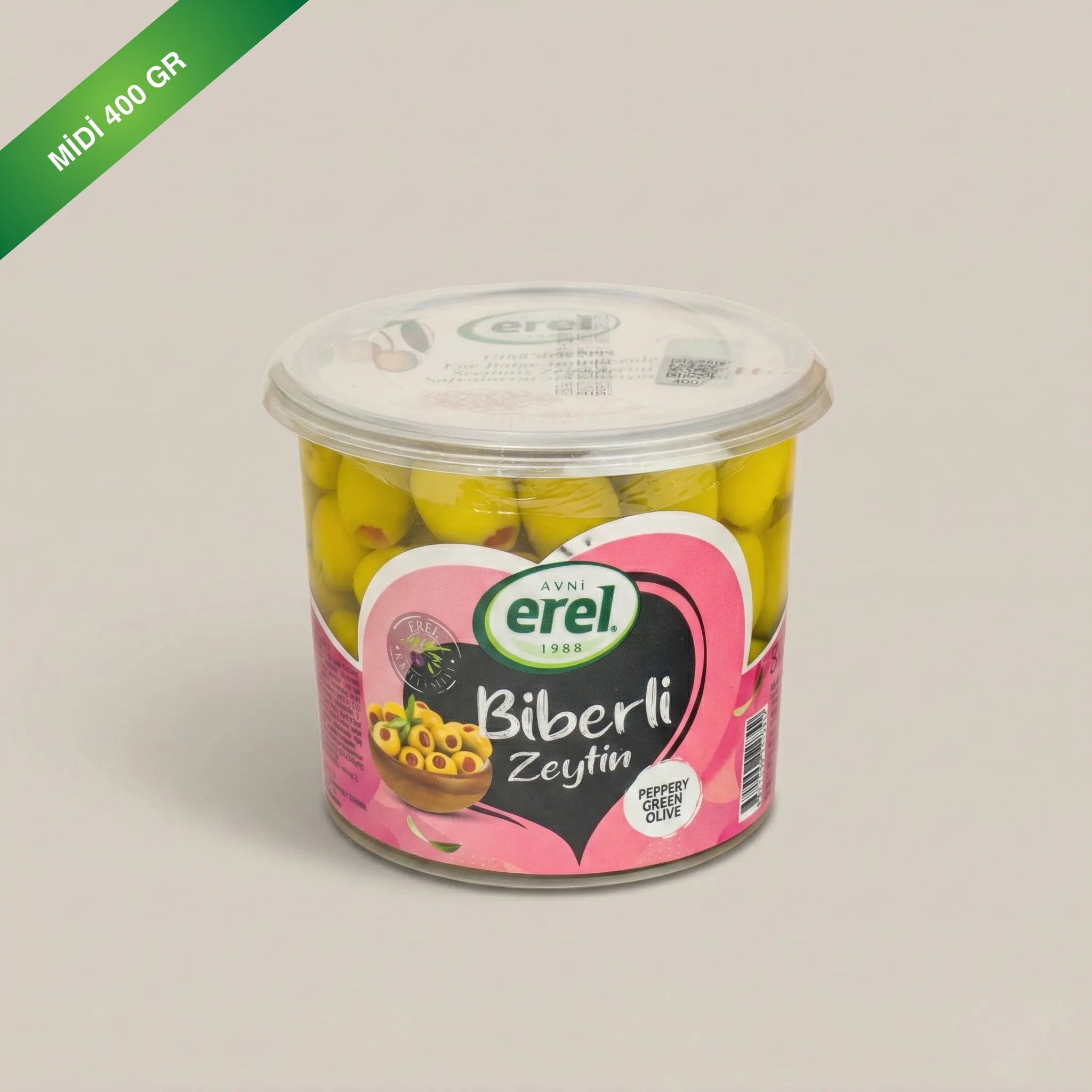 Biberli Dolgu Yeşil Zeytin - Avni Erel Zeytincilik
