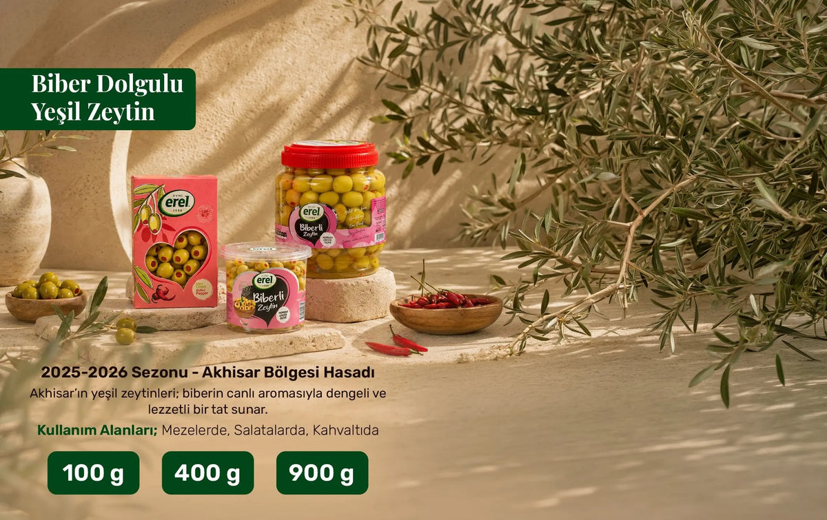 Biber Dolgulu Zeytinler